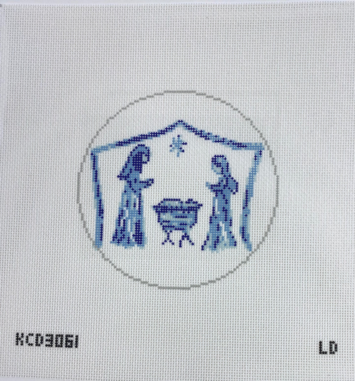 Blue & White Nativity