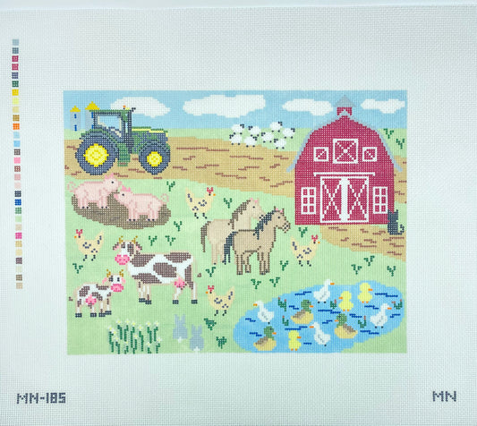Barnyard Farm Scene