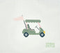 Pink and Green Golf Cart