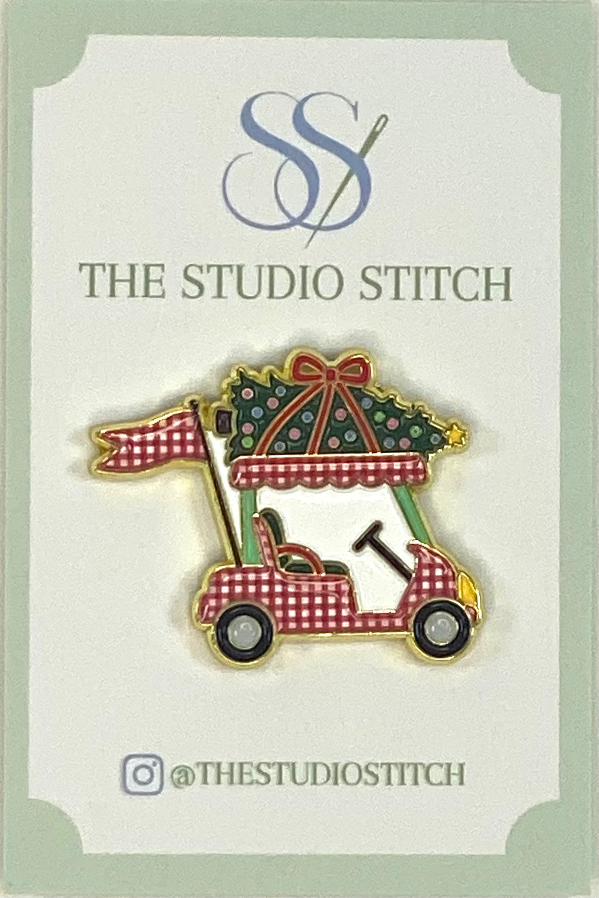 Christmas Golf Cart Needle Minder