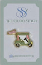 Pink and Green Golf Cart Needle Minder