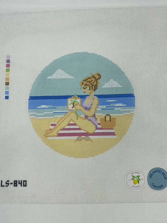 Beach Girl  Needlepointing