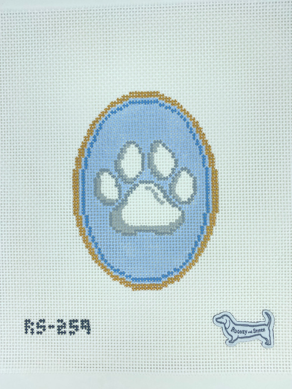 Paw Print Cameo