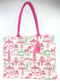 Mahjong Block Print Tote Bag