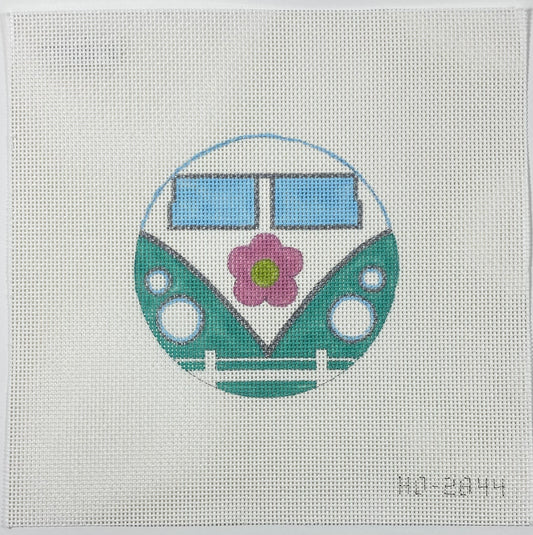 Vintage Teal Bus Ornament