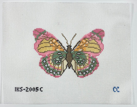 BUTTERFLY ORNAMENT - PINK & GREEEN