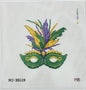 GREEN MARDI GRAS MASK