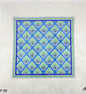 Sky Blue Medallion Tray Insert