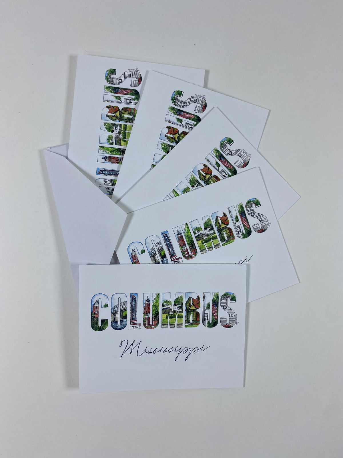 Columbus Watercolor Notecards