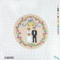 Wedding Sampler Needlepoint Ornament
