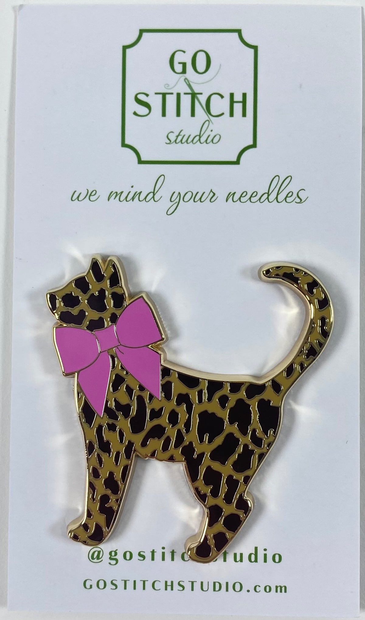 Leopard Kitty Needle Minder