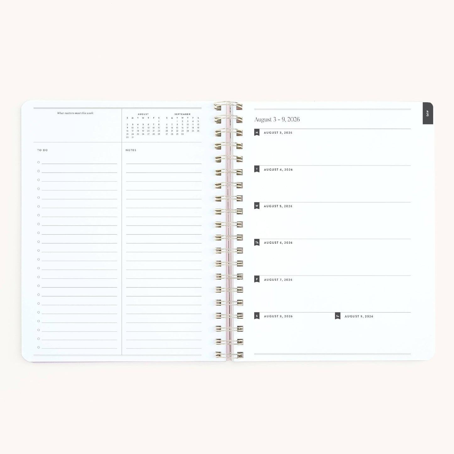 2026-2027 Large Softcover Weekly Simplified Planner - Misty Meadow