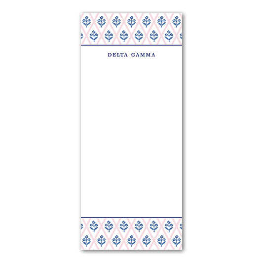 Delta Gamma Skinny Notepad