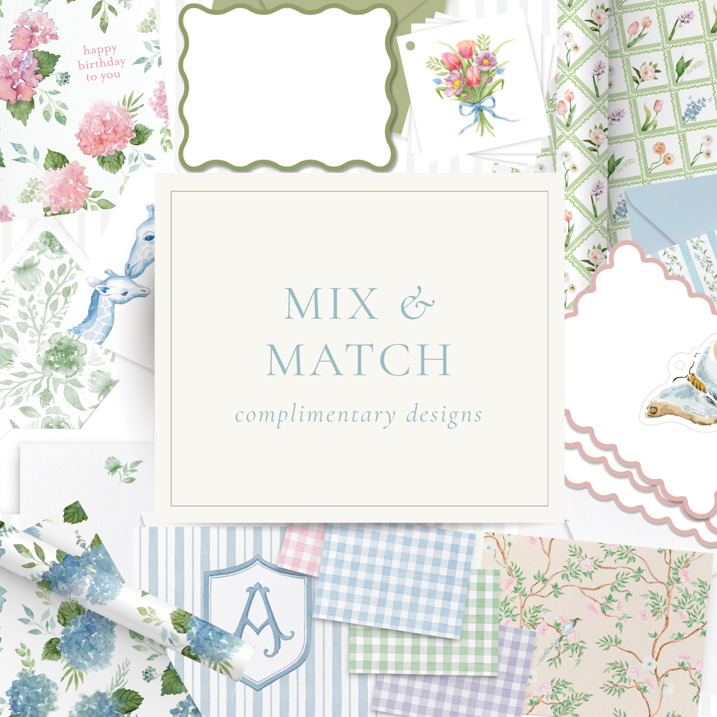 Garden Party Chinoiserie Notecards | Set of 8