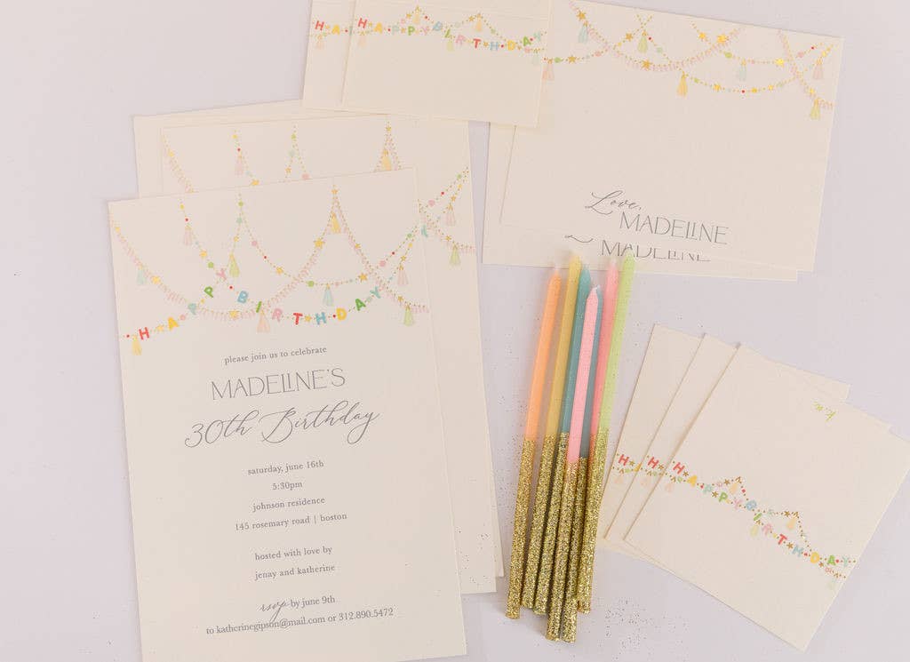 Happy Birthday Place Cards