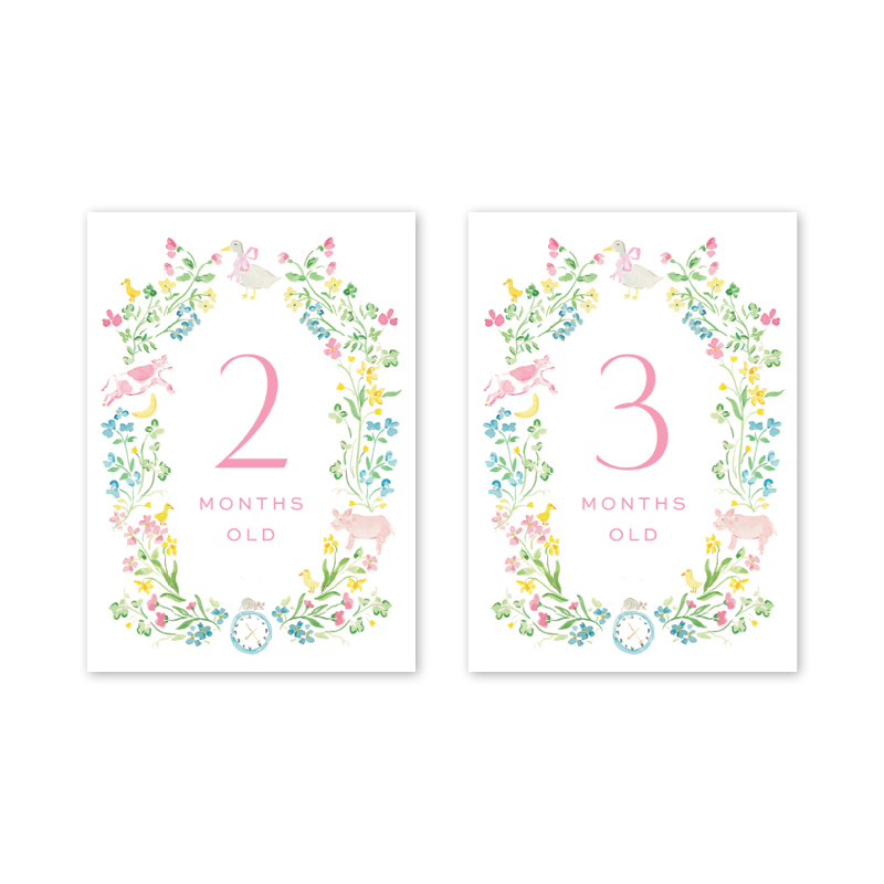 Mother Goose Milestone Cards