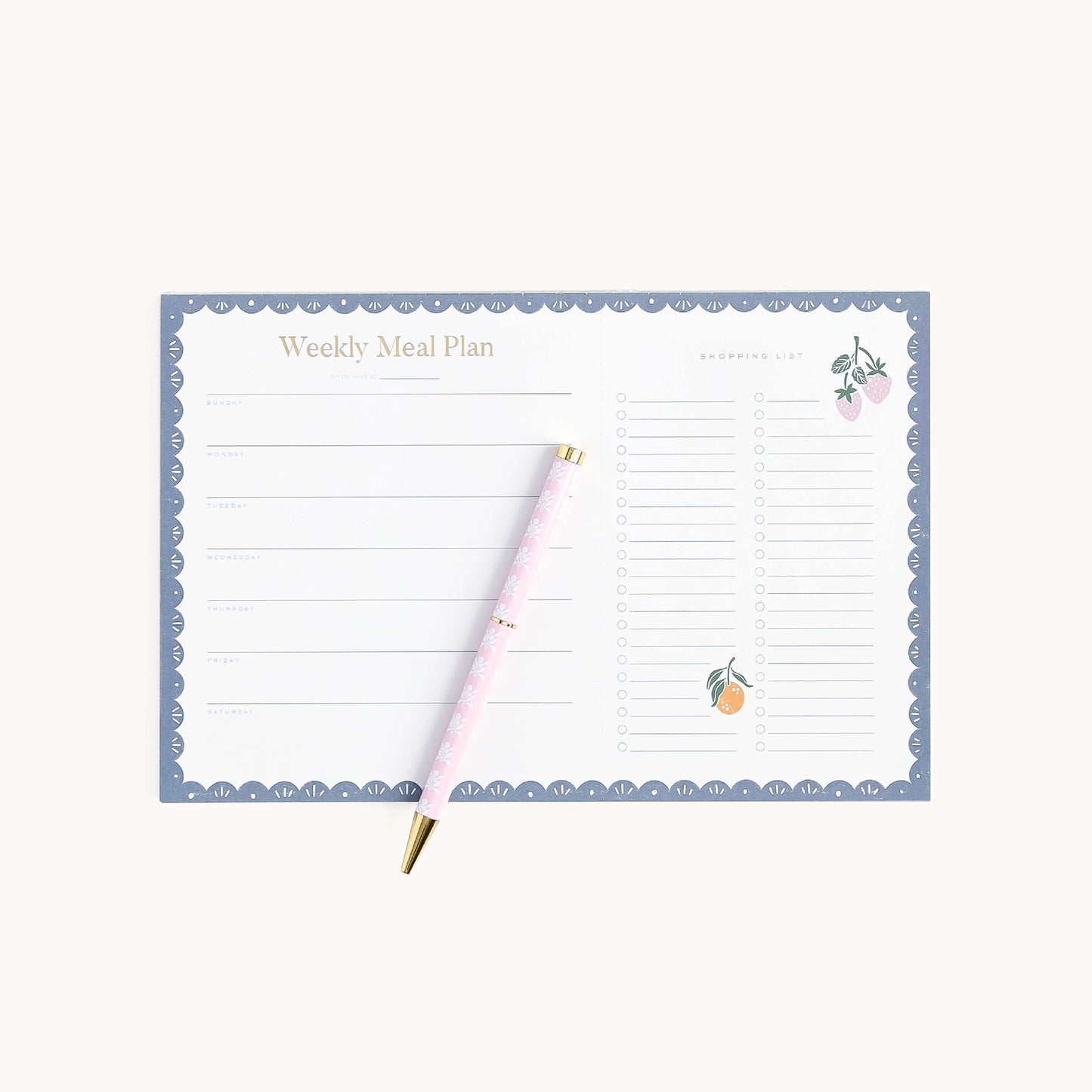 Meal Planning Notepad