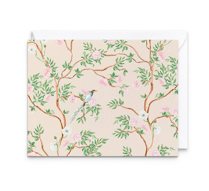 Blush Chinoiserie Notecards | Set of 8