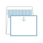 Handpainted Anchor with Light Blue Border Social Set