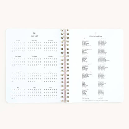 2026-2027 Large Softcover Weekly Simplified Planner - Misty Meadow