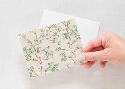 Blush Chinoiserie Notecards | Set of 8
