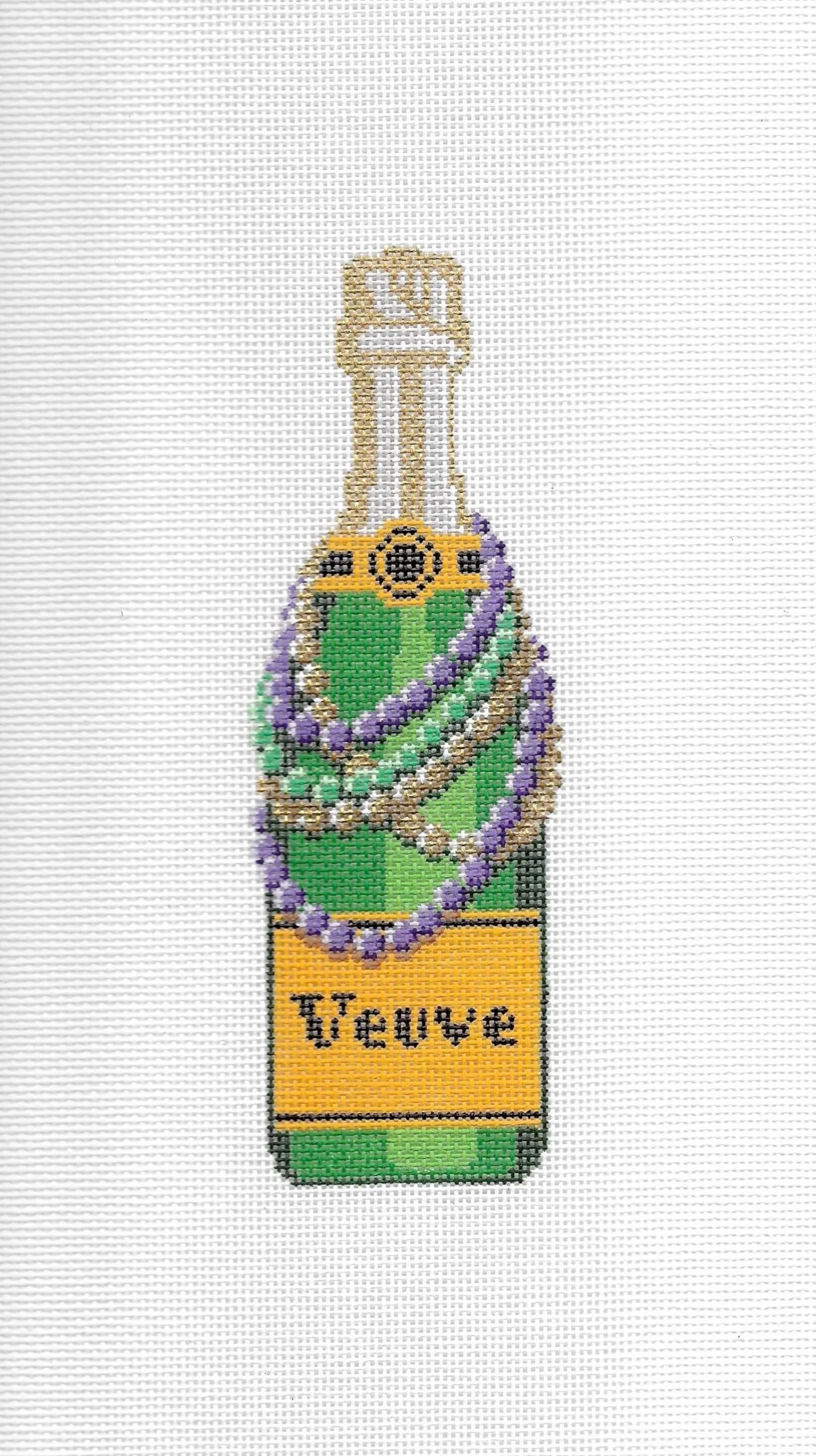 Mardi Gras Bead Veuve