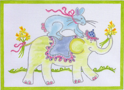 Bunny Riding Elephant