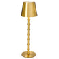 LED Portable Cordless Gold Bamboo Table Lamp in GB