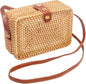 Rattan Square Crossbody