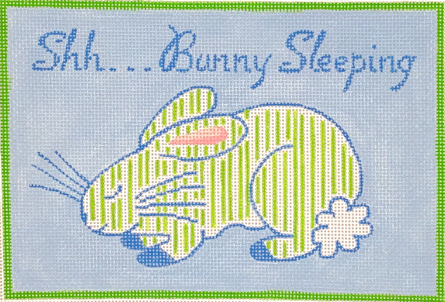 Shh Bunny Sleeping Blue