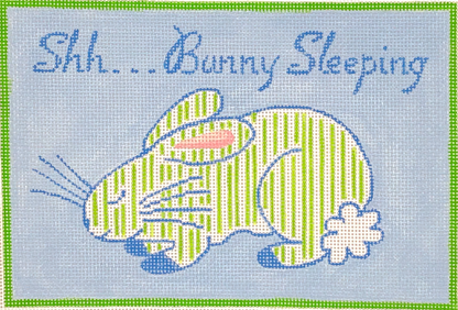 Shh Bunny Sleeping Blue