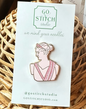 Pink Greek Goddess Statue w/glitter accents