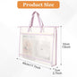 Storage Bags with Handle and Pocket, Clear Mesh
