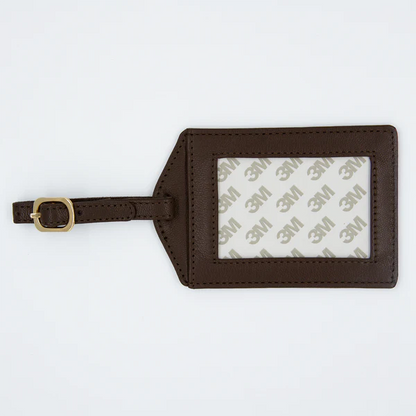 Leather Luggage Tags Cranberry