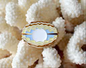 Scallop Pearl Needle Minder with Glitter Accents