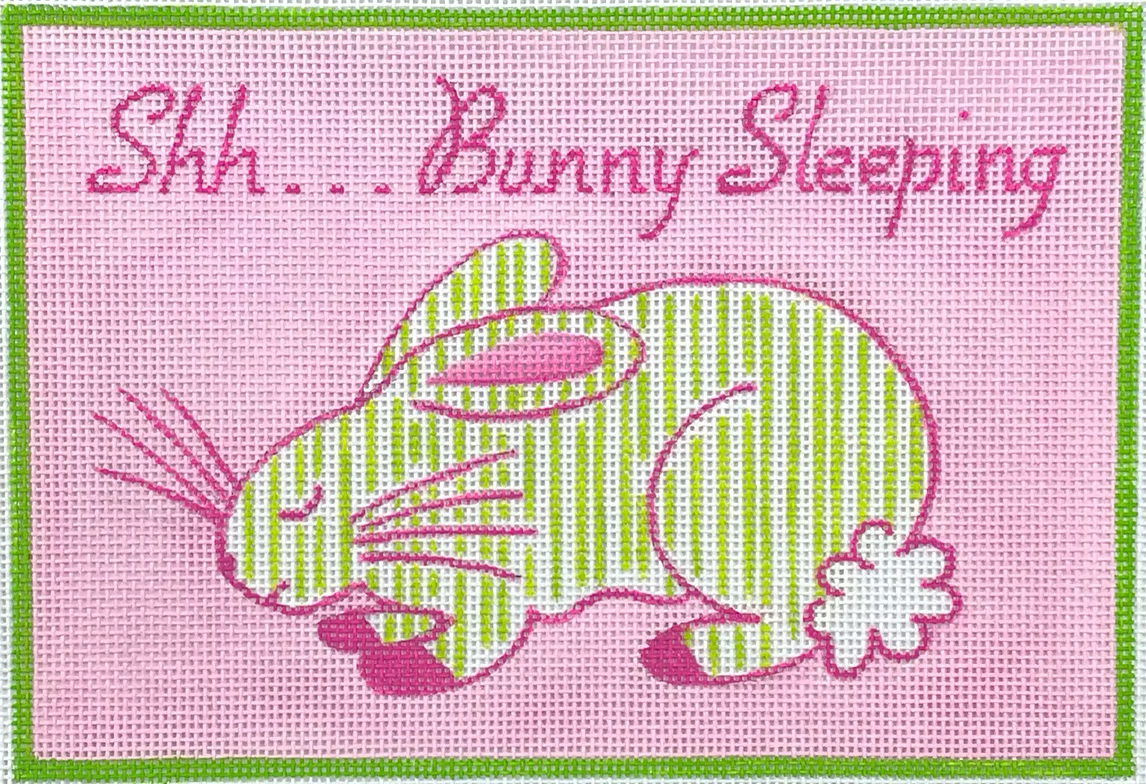Shh Bunny Sleeping Pink