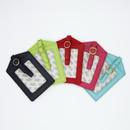 Leather Luggage Tags Cranberry
