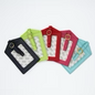 Leather Luggage Tags Cranberry