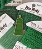 Emerald Green Glitter French Knot Tassel Needle Minder